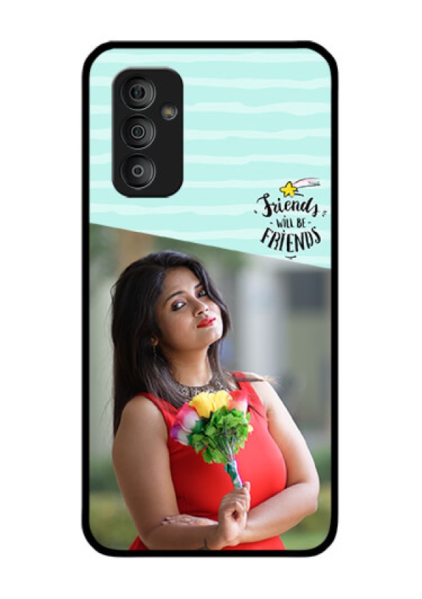 Galaxy F23 5G Custom Glass Phone Case - Friends Picture Icon Design