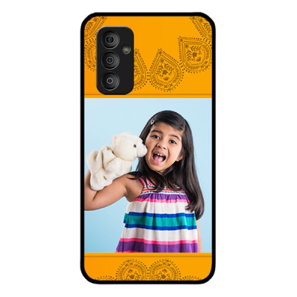 Galaxy F23 5G Personalized Glass Phone Case - Photo Wedding Design