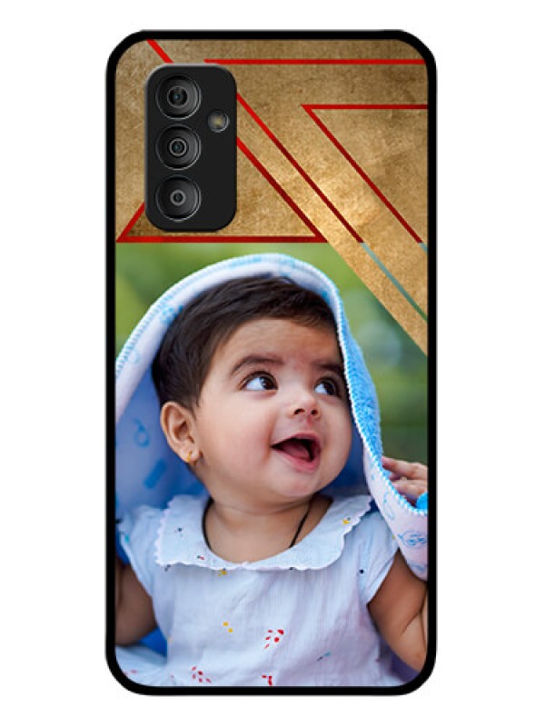 Custom Galaxy F23 5G Personalized Glass Phone Case - Gradient Abstract Texture Design