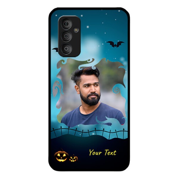 Galaxy F23 5G Custom Glass Phone Case - Halloween frame design