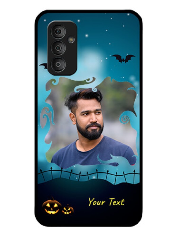 Custom Galaxy F23 5G Custom Glass Phone Case - Halloween frame design