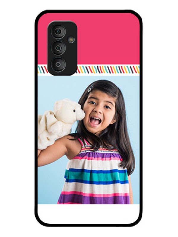 Custom Galaxy F23 5G Personalized Glass Phone Case - Line art design