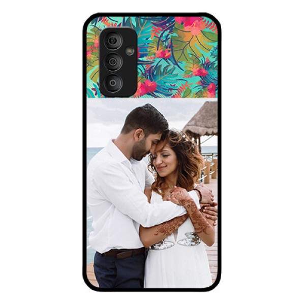 Galaxy F23 5G Photo Printing on Glass Case - Watercolor Floral Design