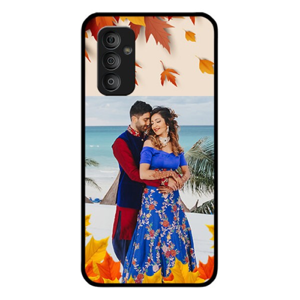 Galaxy F23 5G Photo Printing on Glass Case - Autumn Maple Leaves Design Galaxy F23 5G Photo Printing on Glass Case - Autumn Maple Leaves Design