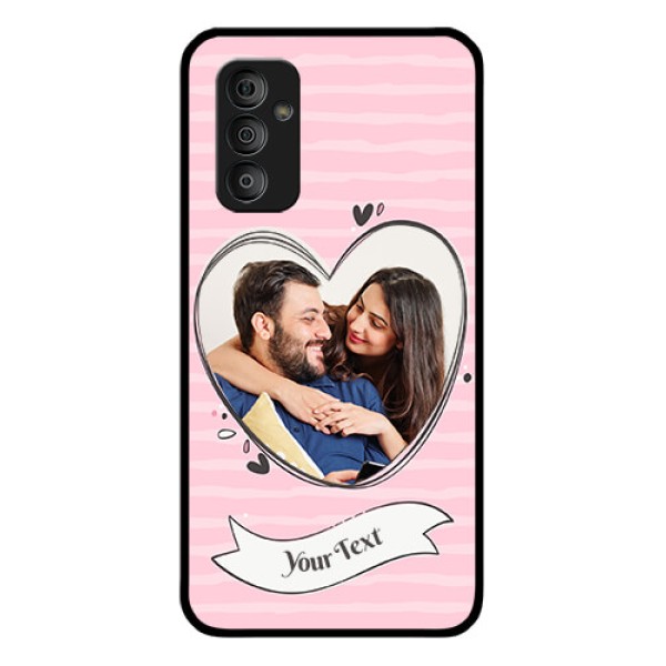 Galaxy F23 5G Custom Glass Phone Case - Vintage Heart Design