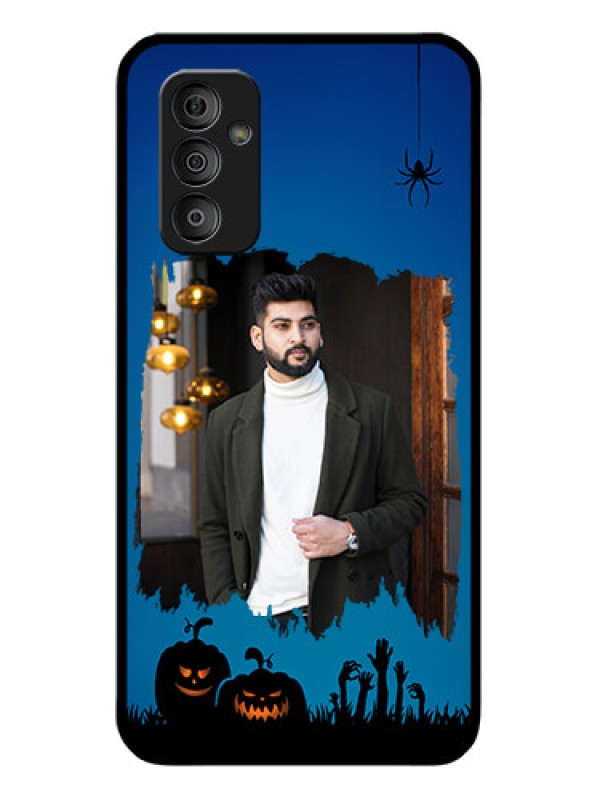 Custom Galaxy F23 5G Photo Printing on Glass Case - with pro Halloween design