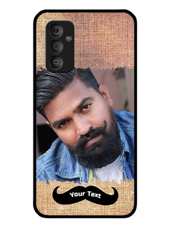 Custom Galaxy F23 5G Personalized Glass Phone Case - with Texture Design