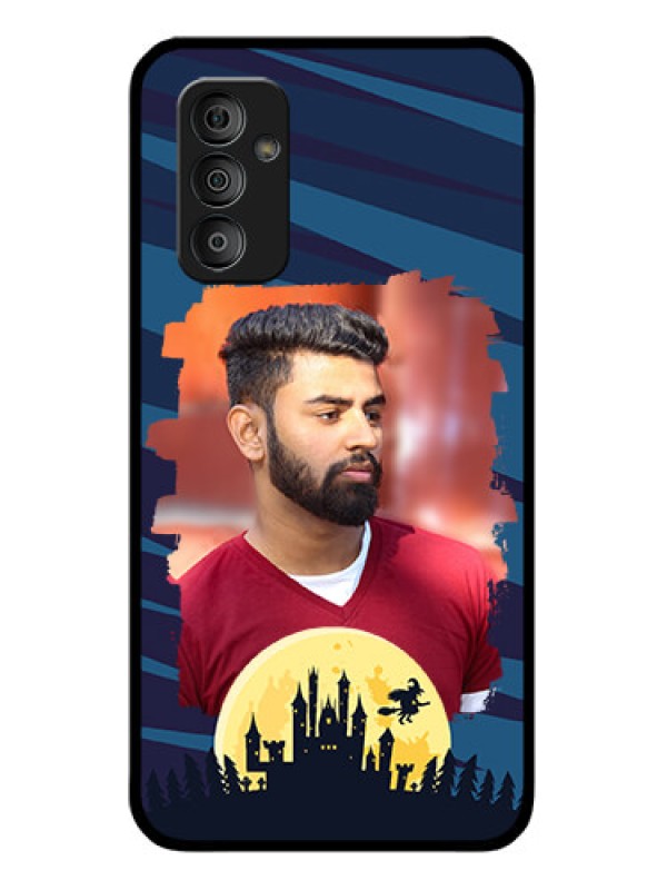 Custom Galaxy F23 5G Photo Printing on Glass Case - Halloween Witch Design