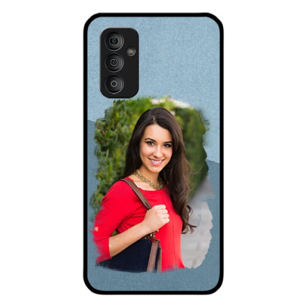 Galaxy F23 5G Custom Glass Mobile Case - Grunge Line Art Design