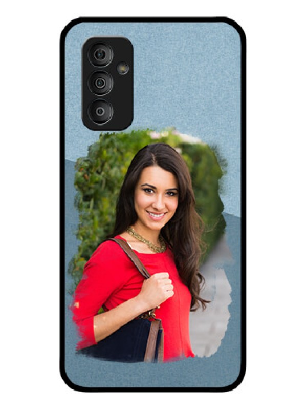 Custom Galaxy F23 5G Custom Glass Mobile Case - Grunge Line Art Design