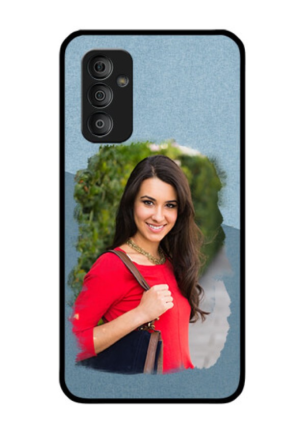 Galaxy F23 5G Custom Glass Mobile Case - Grunge Line Art Design