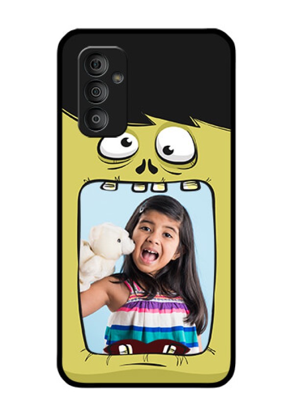 Galaxy F23 5G Personalized Glass Phone Case - Cartoon monster back case Design