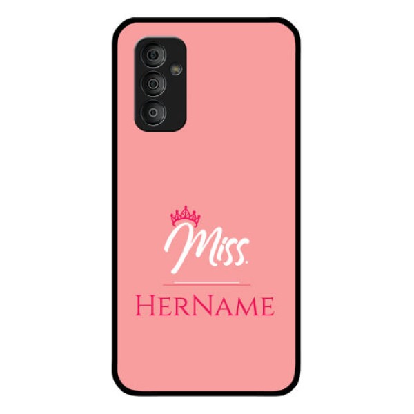 Galaxy F23 5G Custom Glass Phone Case Mrs with Name