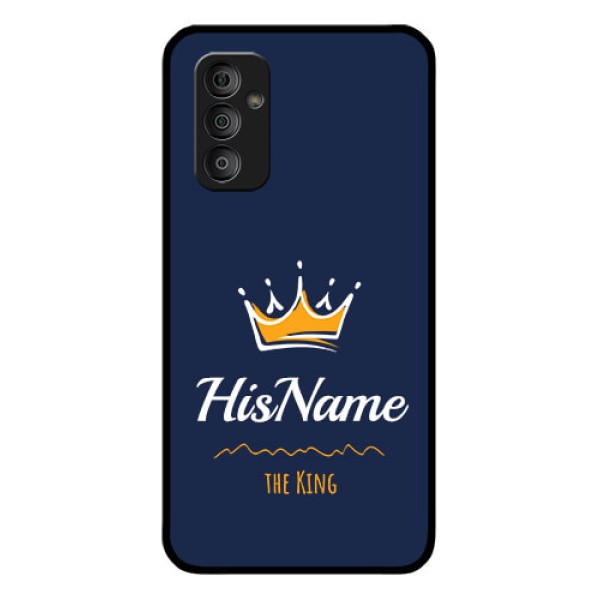 Galaxy F23 5G Glass Phone Case King with Name