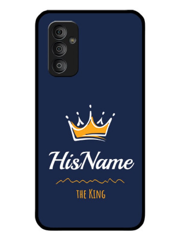 Custom Galaxy F23 5G Glass Phone Case King with Name