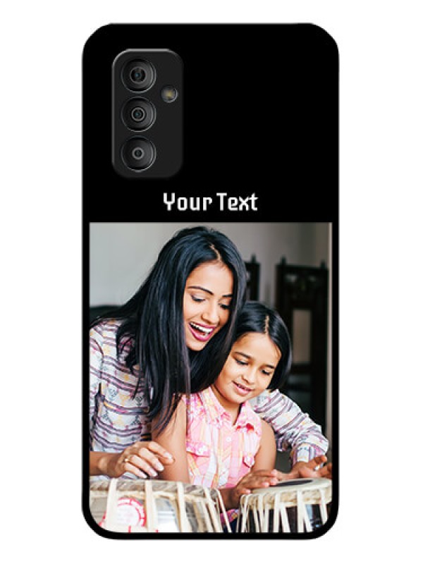 Custom Galaxy F23 5G Photo with Name on Glass Phone Case