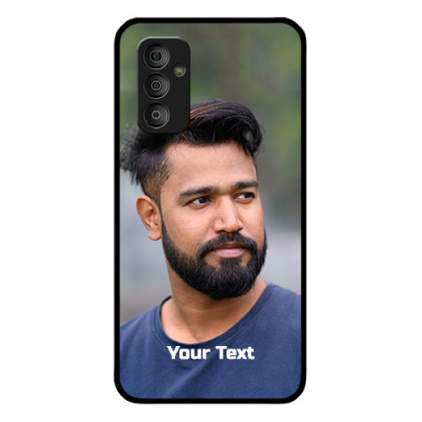 Galaxy F23 5G Glass Mobile Cover: Photo with Text