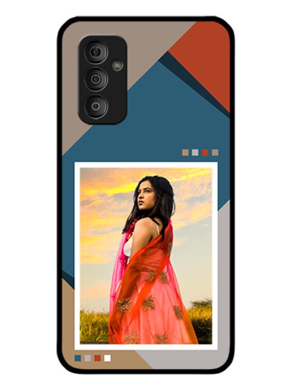 Custom Galaxy F23 Personalized Glass Phone Case - Retro color pallet Design