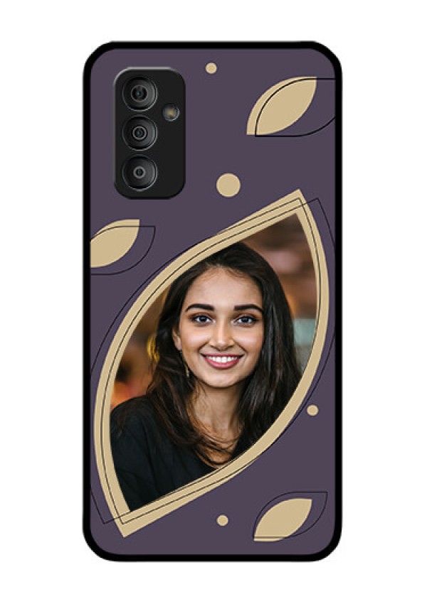 Galaxy F23 Custom Glass Mobile Case - Falling Leaf Design