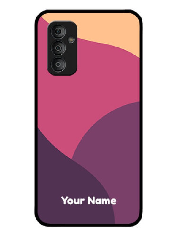 Custom Galaxy F23 Custom Glass Phone Case - Mixed Multi-colour abstract art Design