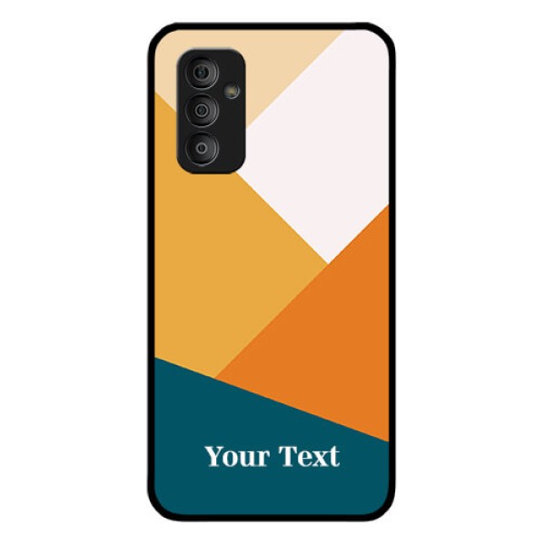Galaxy F23 Personalized Glass Phone Case - Stacked Multi-colour Design Galaxy F23 Personalized Glass Phone Case - Stacked Multi-colour Design