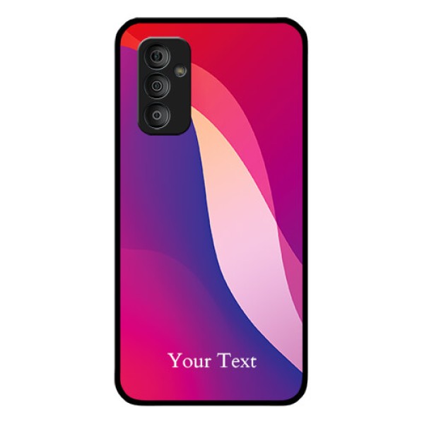 Galaxy F23 Personalized Glass Phone Case - Digital abstract Overlap Design Galaxy F23 Personalized Glass Phone Case - Digital abstract Overlap Design