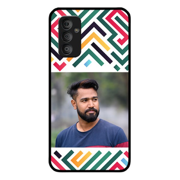 Galaxy F23 Personalized Glass Phone Case - Colorful Maze Pattern Design Galaxy F23 Personalized Glass Phone Case - Colorful Maze Pattern Design