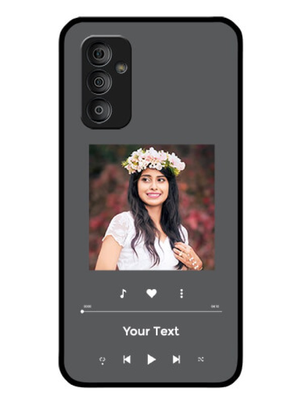 Custom Galaxy F23 Custom Glass Mobile Case - Play The Music Design