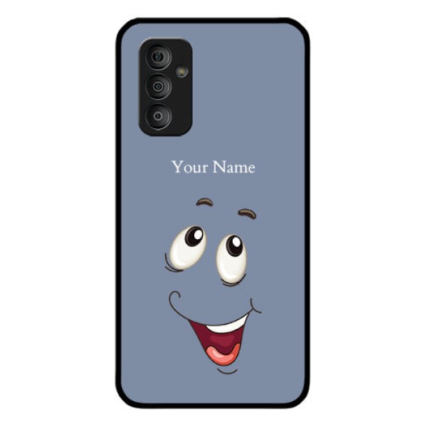 Galaxy F23 Photo Printing on Glass Case - Laughing Cartoon Face Design Galaxy F23 Photo Printing on Glass Case - Laughing Cartoon Face Design