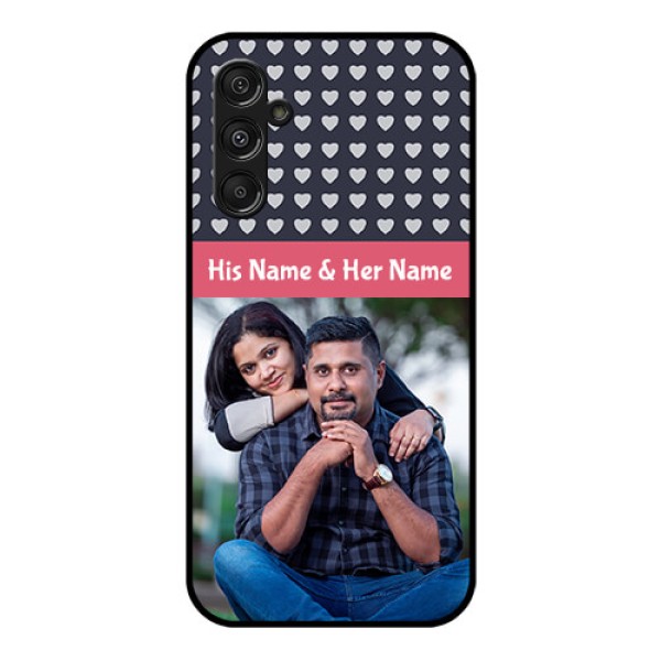 Galaxy F34 5G Custom Glass Phone Case - Love Symbols Design