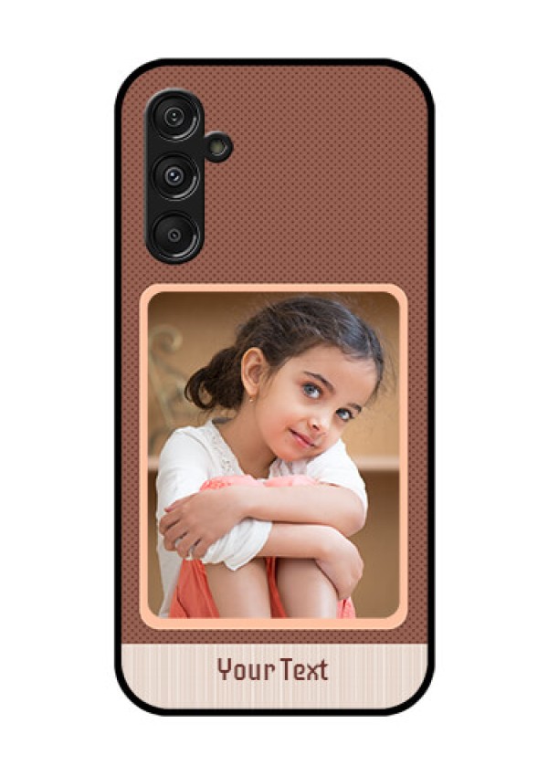 Galaxy F34 5G Custom Glass Phone Case - Simple Pic Upload Design