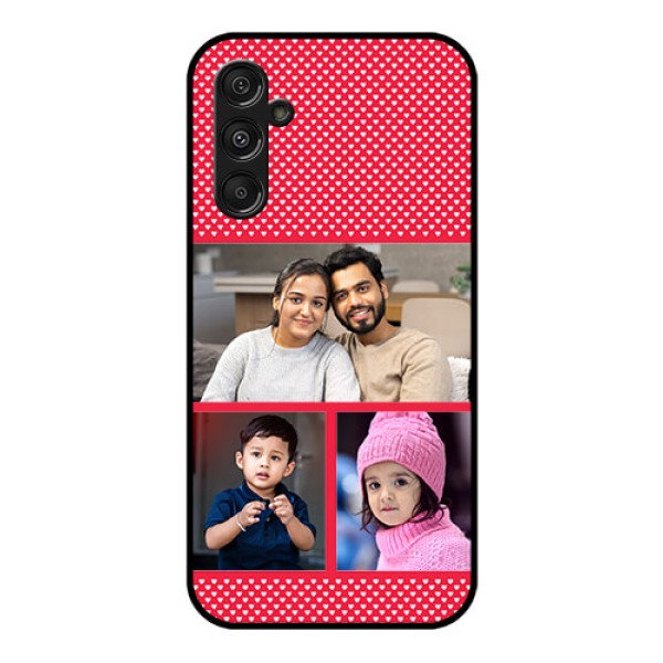 Galaxy F34 5G Custom Glass Phone Case - Bulk Photo Upload Design