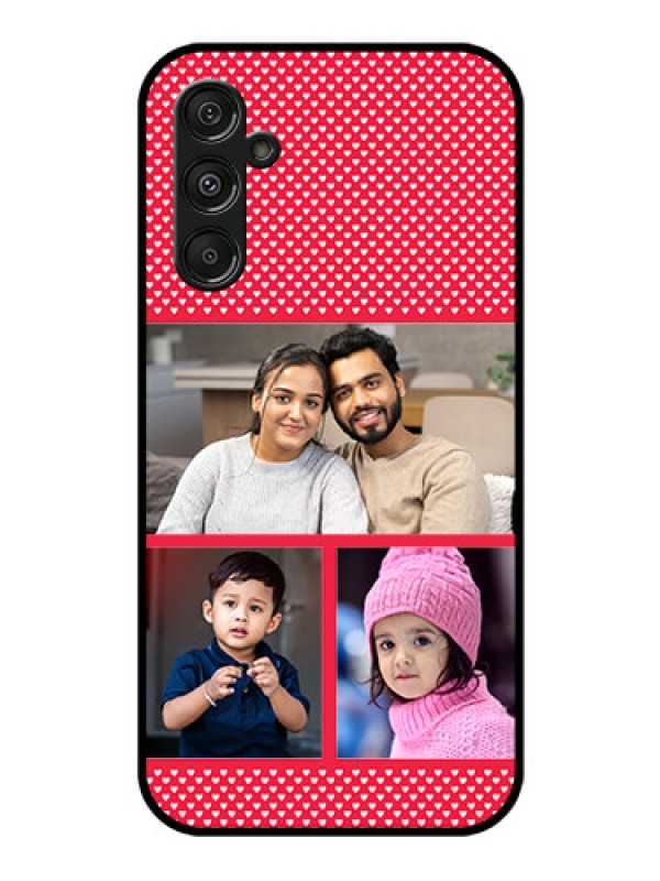 Custom Galaxy F34 5G Custom Glass Phone Case - Bulk Photo Upload Design