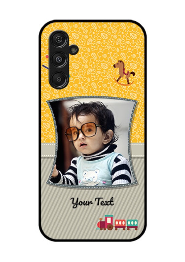 Galaxy F34 5G Custom Glass Phone Case - Baby Picture Upload Design