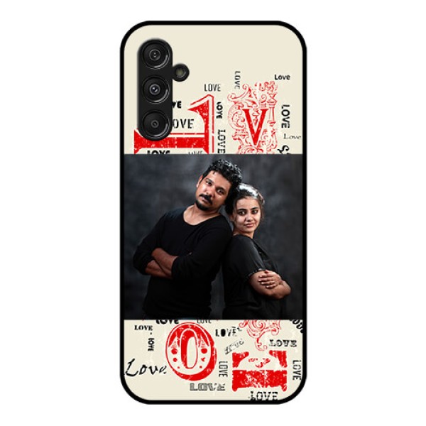 Galaxy F34 5G Custom Glass Phone Case - Trendy Love Design Case