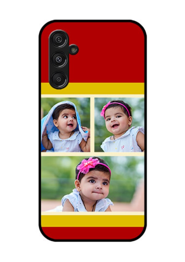 Galaxy F34 5G Custom Glass Phone Case - Multiple Pic Upload Design