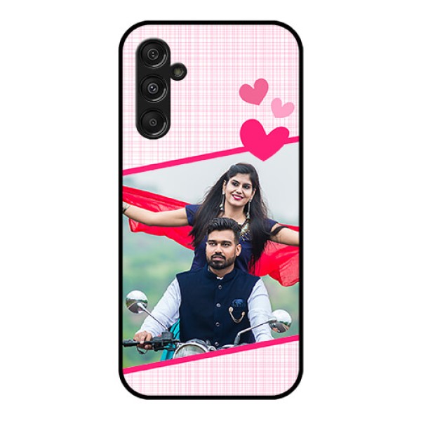Galaxy F34 5G Custom Glass Phone Case - Love Shape Heart Design