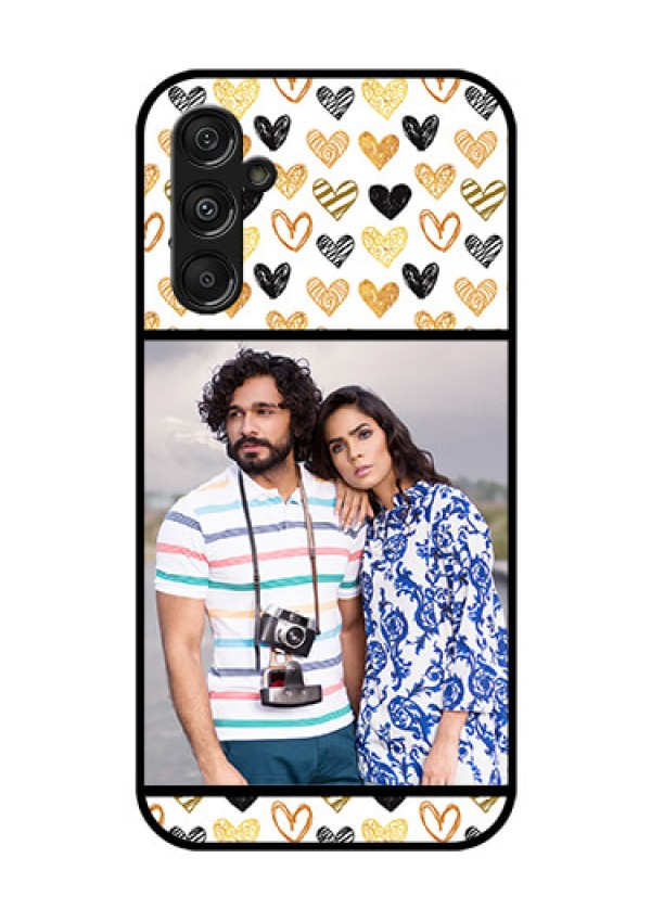 Galaxy F34 5G Custom Glass Phone Case - Love Symbol Design