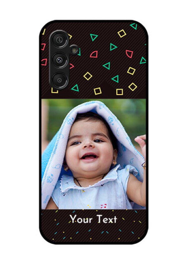 Galaxy F34 5G Custom Glass Phone Case - With Confetti Birthday Design