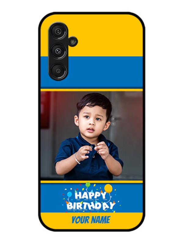 Custom Galaxy F34 5G Custom Glass Phone Case - Birthday Wishes Design