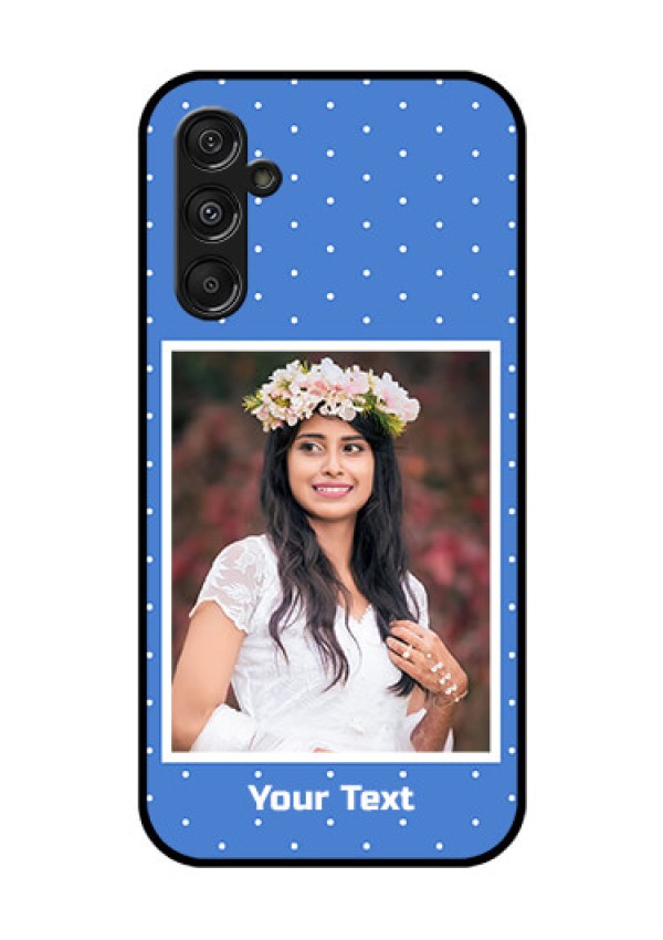 Galaxy F34 5G Custom Glass Phone Case - Polka Dots Design