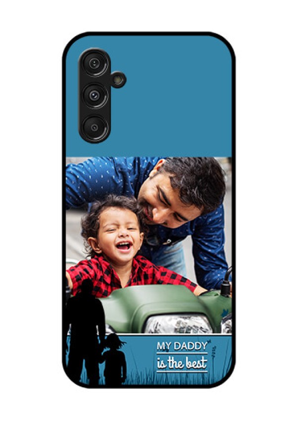 Galaxy F34 5G Custom Glass Phone Case - Best Dad Design