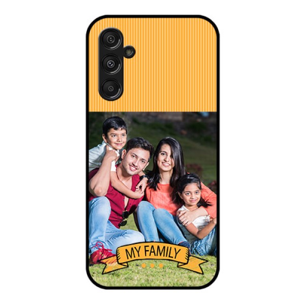 Galaxy F34 5G Custom Glass Phone Case - My Family Design