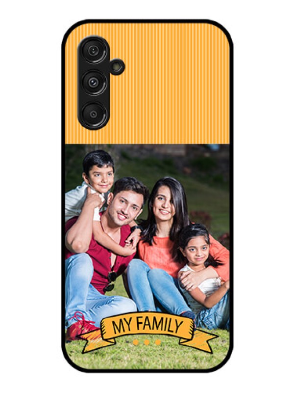 Custom Galaxy F34 5G Custom Glass Phone Case - My Family Design