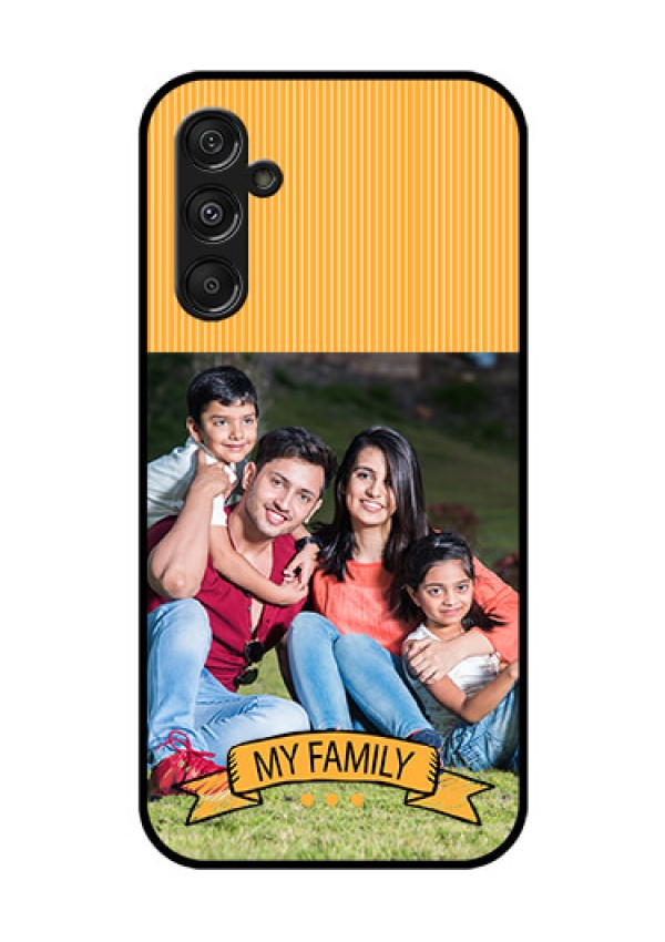 Galaxy F34 5G Custom Glass Phone Case - My Family Design