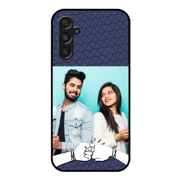 Galaxy F34 5G Custom Glass Phone Case - With Best Friends Design