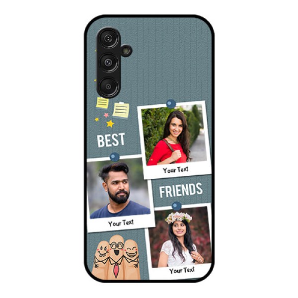 Galaxy F34 5G Custom Glass Phone Case - Sticky Frames And Friendship Design Galaxy F34 5G Custom Glass Phone Case - Sticky Frames And Friendship Design