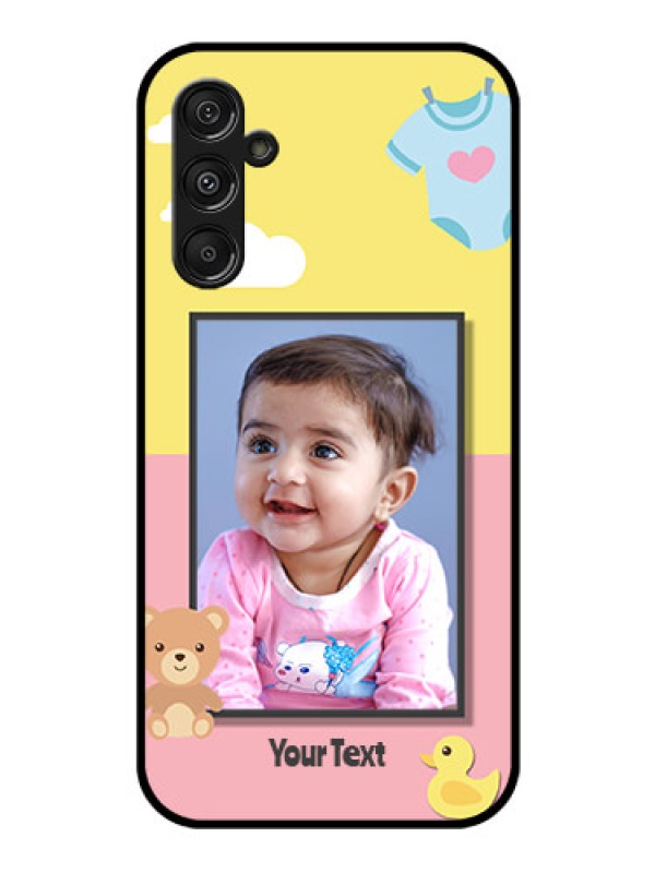 Custom Galaxy F34 5G Custom Glass Phone Case - Kids 2 Color Design