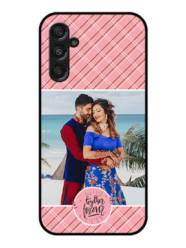 Custom Galaxy F34 5G Custom Glass Phone Case - Together Forever Design