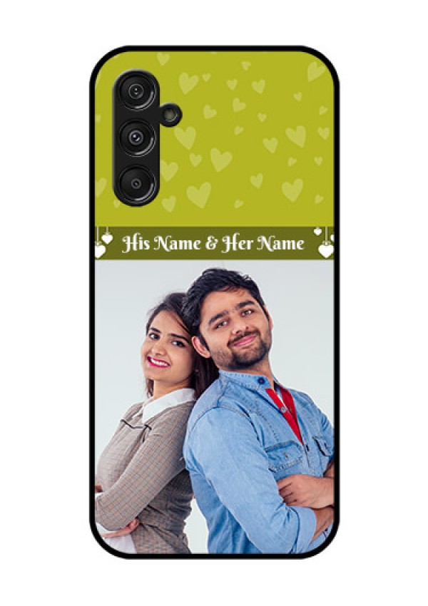Galaxy F34 5G Custom Glass Phone Case - You & Me Heart Design